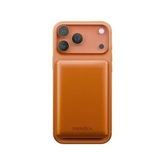 Energea alupac ultra light aluminum magsafe 10000mah power bank - orange